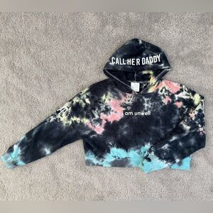 Call Her Daddy cropped sweatshirt.